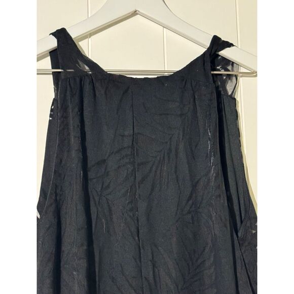 Jennifer Lopez · Large · Asymmetrical Burnout Dress · Lined Jersey Mineral Black - Picture 10 of 13